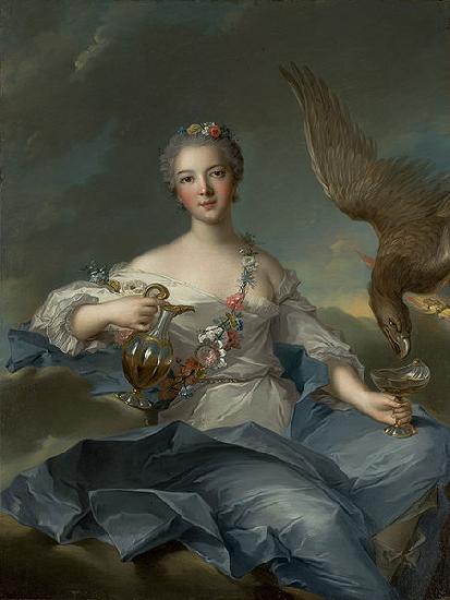 Jean Marc Nattier duquesa de orleans como hebe oil painting image